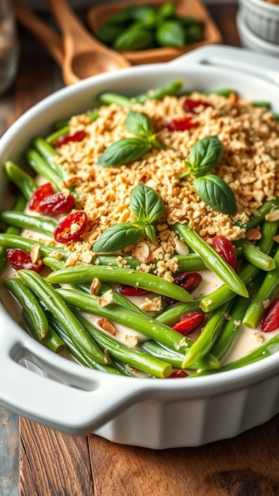 pesto green bean casserole