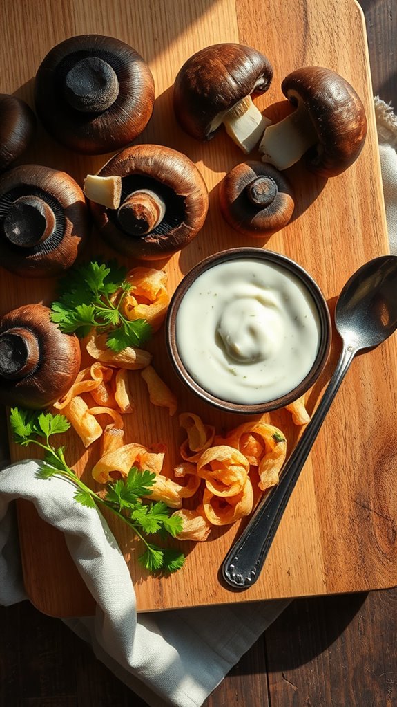 preparing baby bella mushrooms