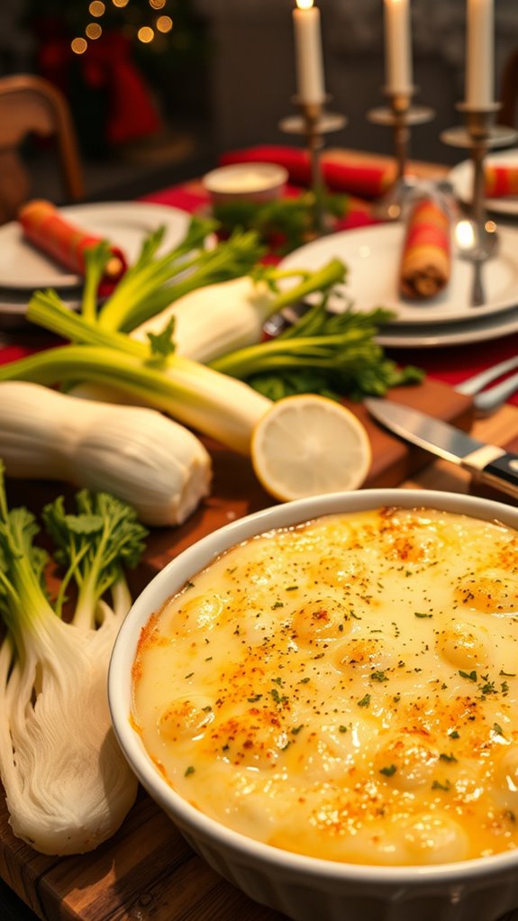 preparing fennel for gratin