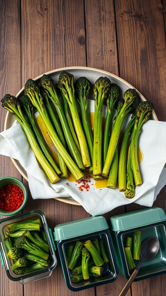 properly store roasted broccolini