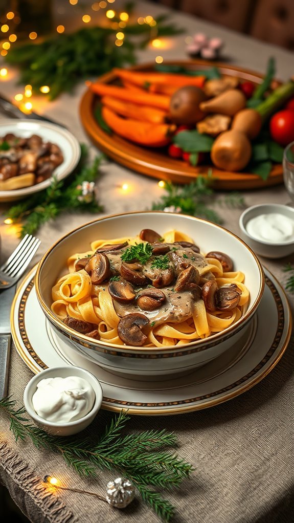 quick and creamy stroganoff