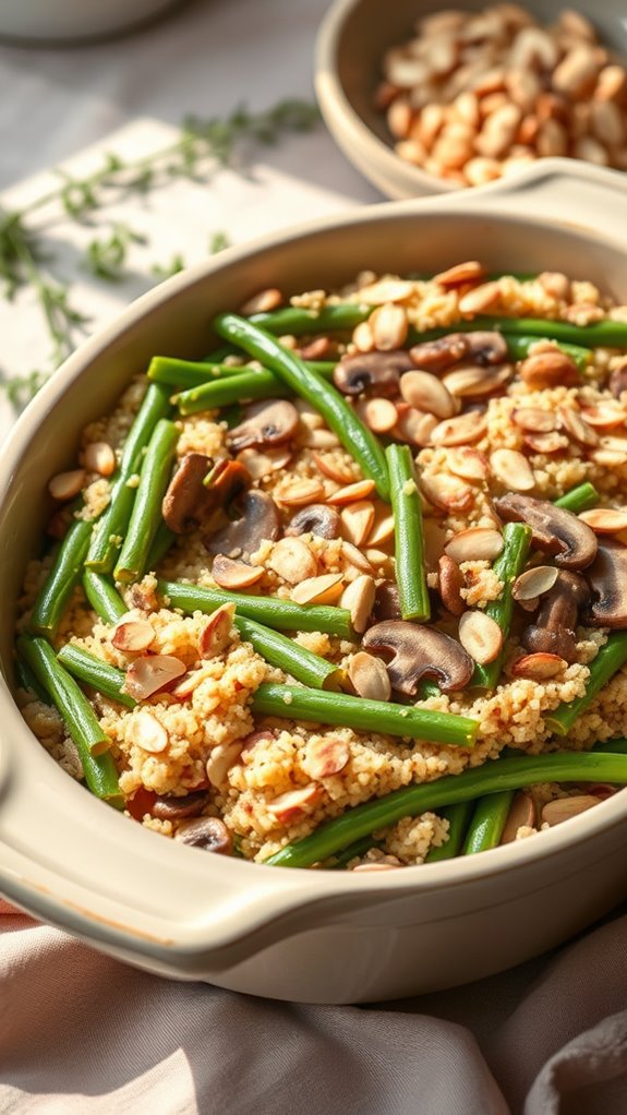 quinoa green bean casserole