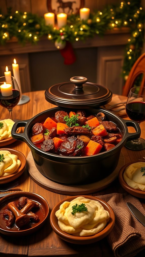 red wine braised beef stew
