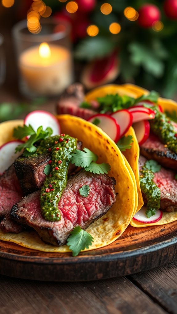 rib eye taco delight celebration