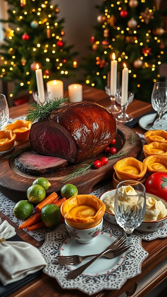 roast beef with yorkshire pudding