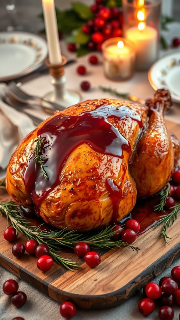 roast turkey with herbs