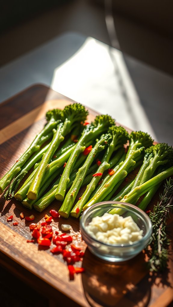 roasted broccolini preparation steps