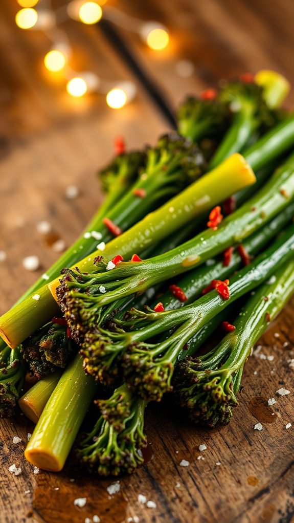 roasted broccolini with garlic