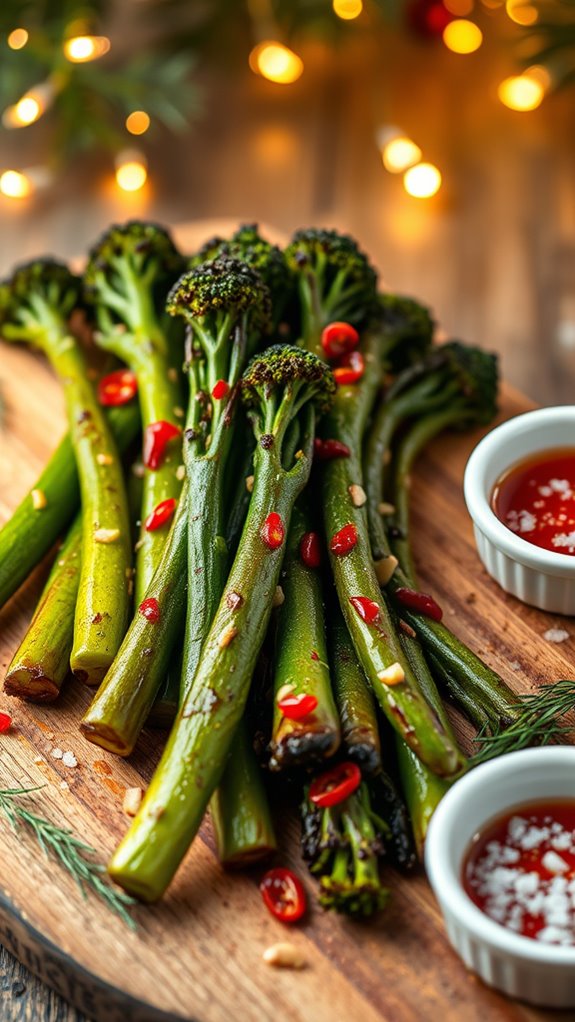 roasted broccolini with garlic
