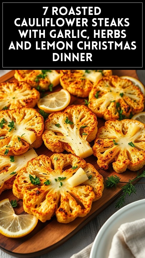 roasted cauliflower christmas dinner