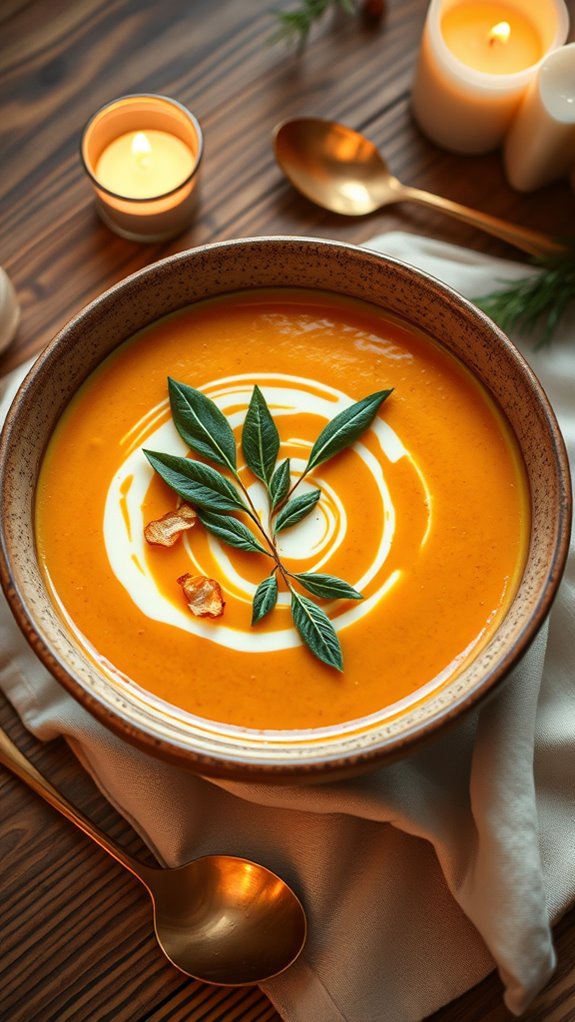 roasted garlic butternut squash soup