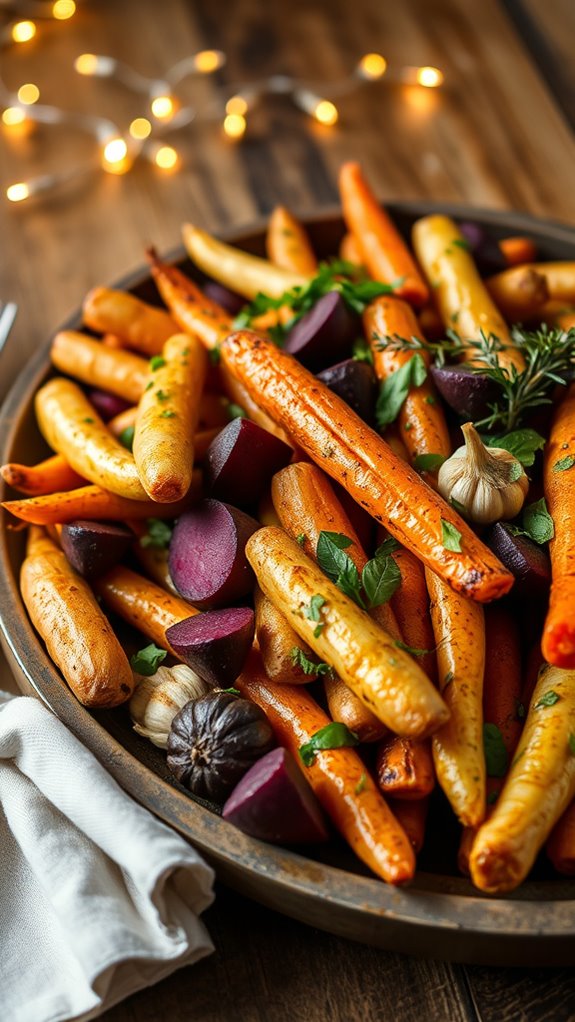 roasted parsnips with honey