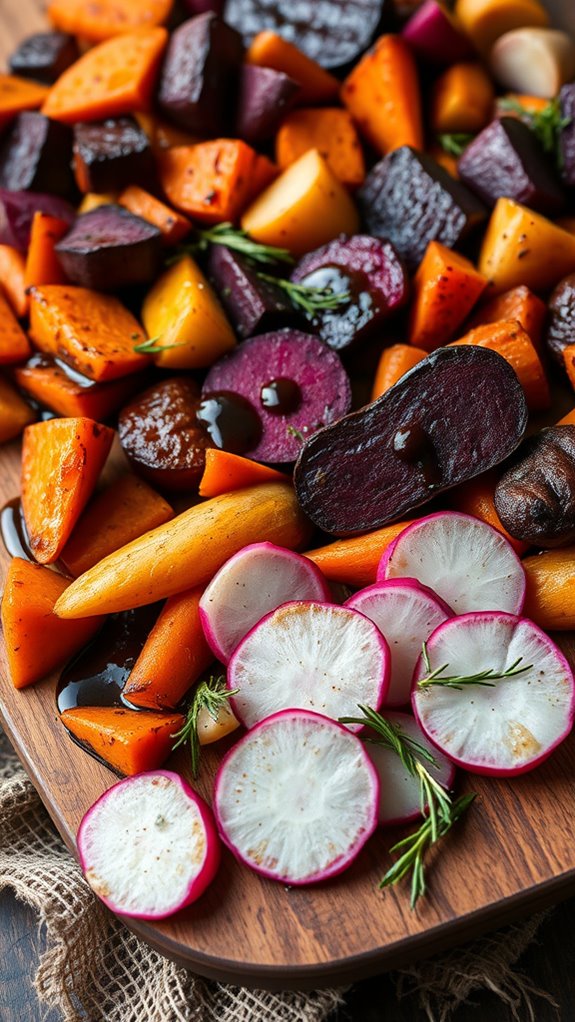 roasted radishes crunchy side dish