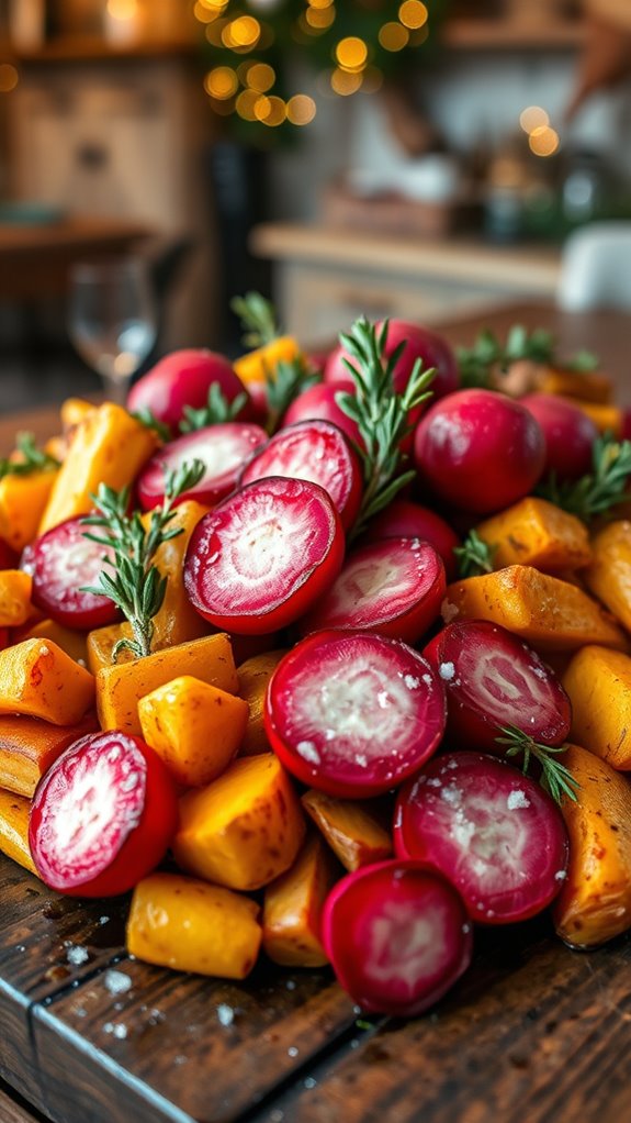 roasted radishes for christmas
