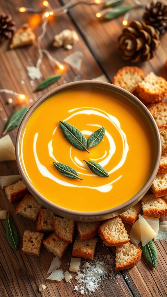 roasted squash sage soup