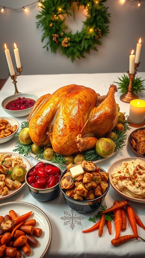 roasted turkey with stuffing