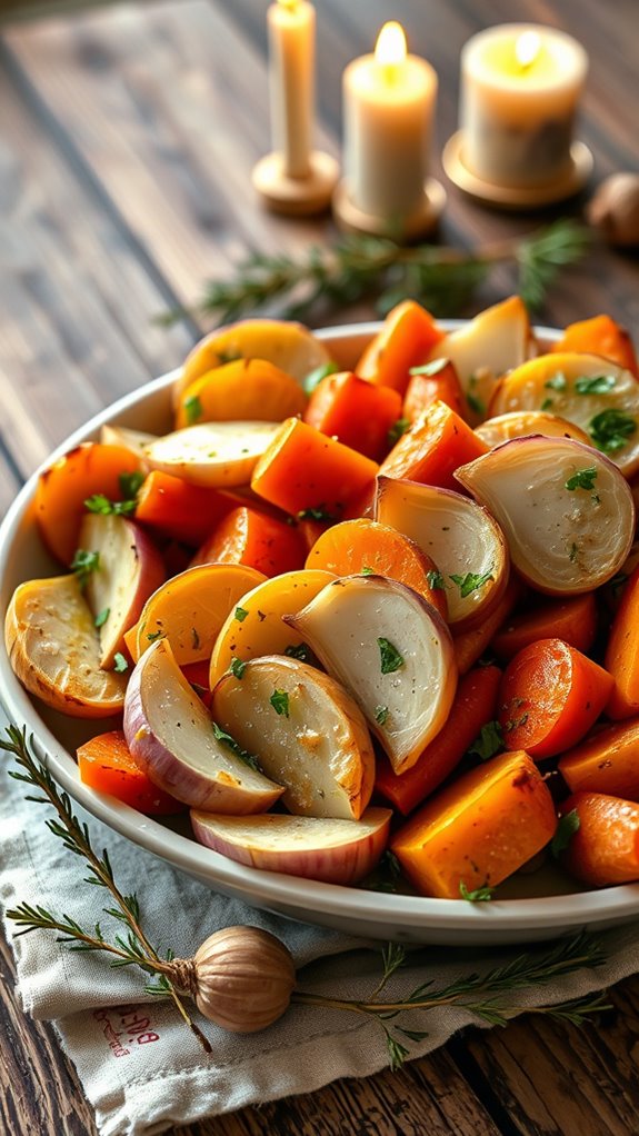 roasted turnips with thyme