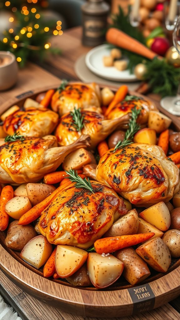 roasted vegetables enhance chicken