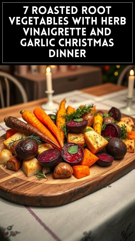 roasted vegetables with vinaigrette