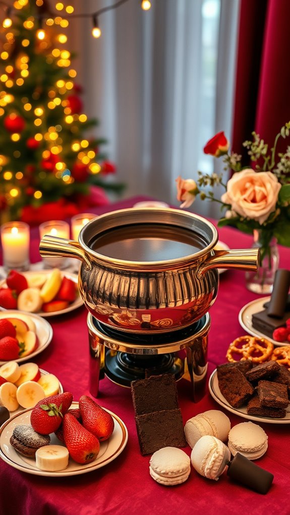 romantic chocolate fondue experience