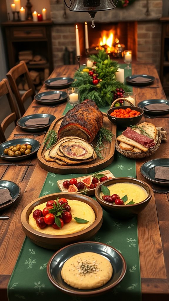 rustic italian christmas dinner