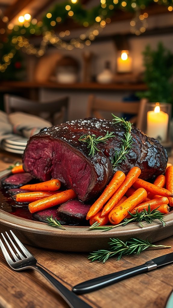 rustic slow roasted beef dish