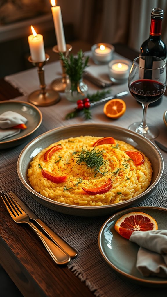 saffron citrus risotto recipe