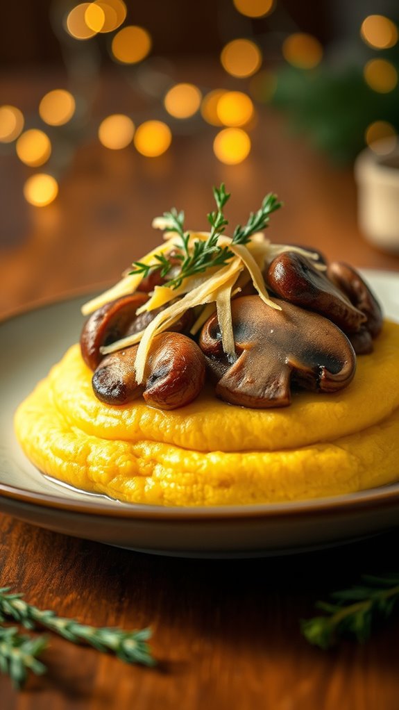 saut mushrooms with garlic