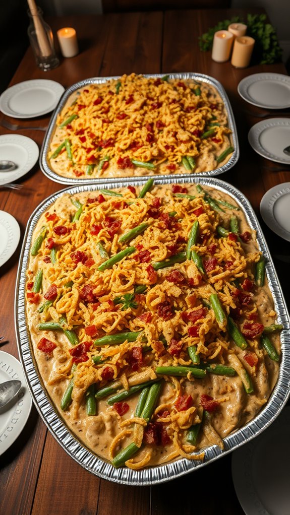 savory bacon mushroom casserole