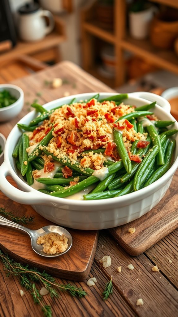 savory bacon onion casserole