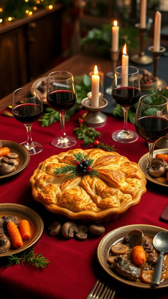 savory beef mushroom potpie