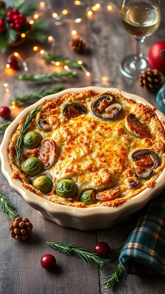 savory brussels sprouts gratin