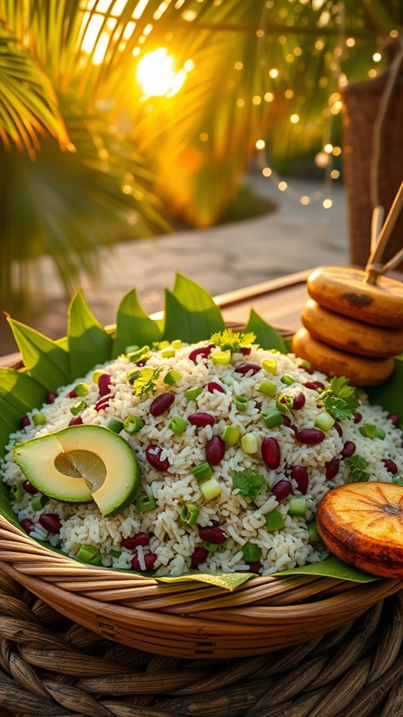 savory caribbean rice dish
