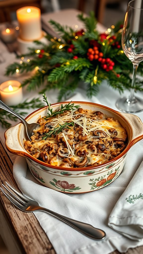 savory chicken and mushroom casserole