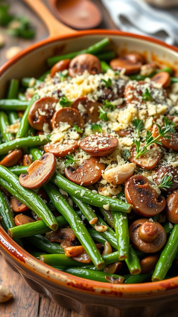 savory green bean bake