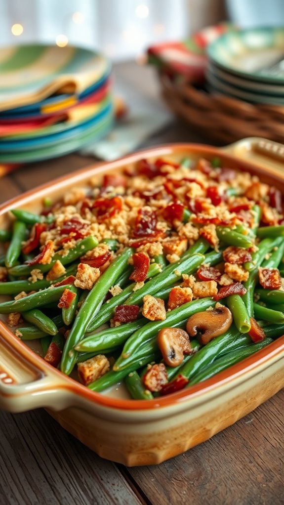 savory green bean casserole