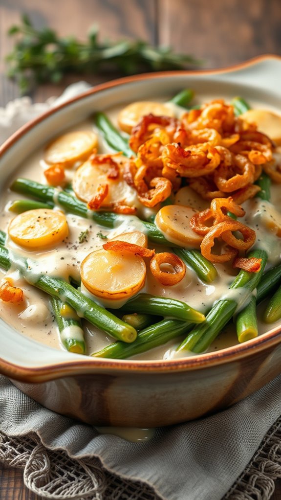 savory green bean casserole