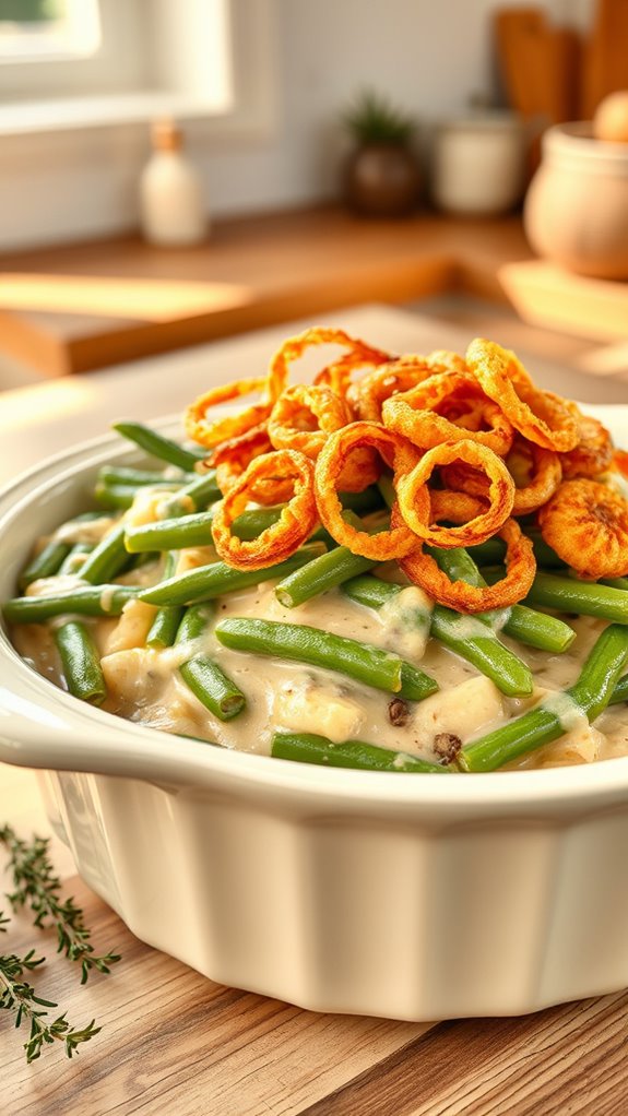 savory green bean casserole