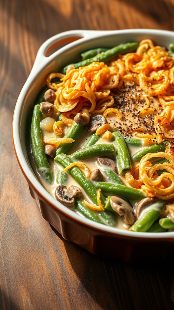 savory green bean casserole