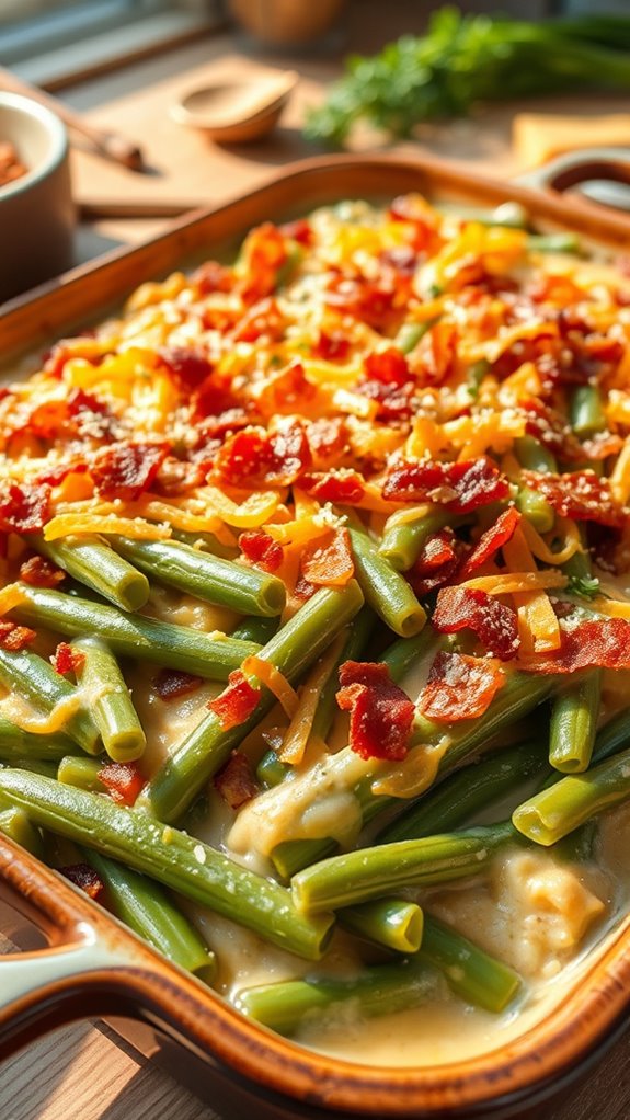 savory green bean casserole