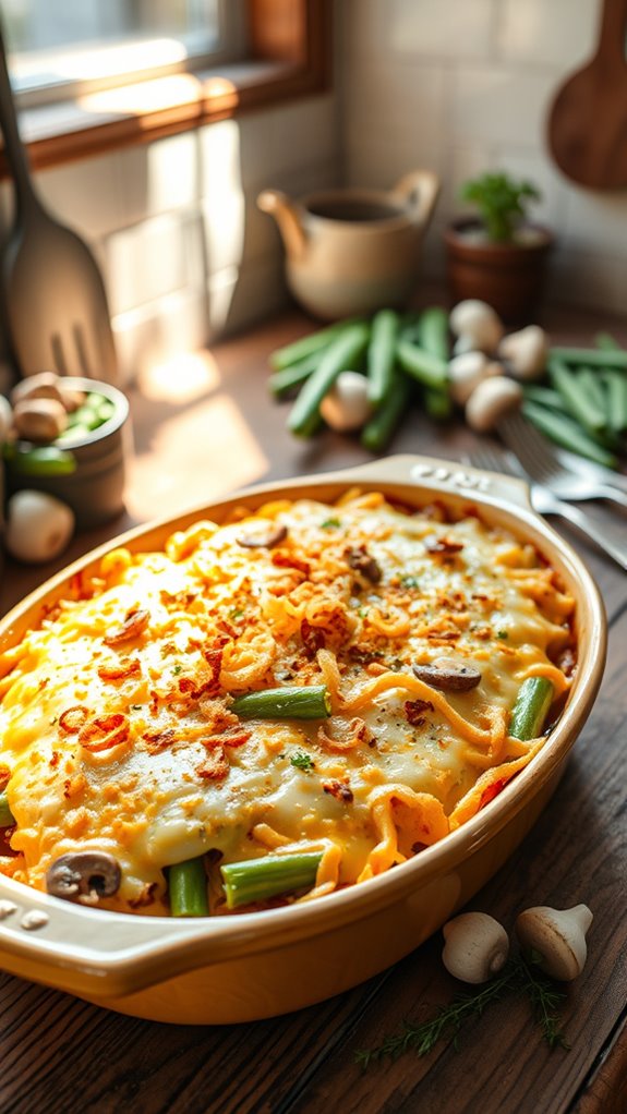 savory green bean casserole
