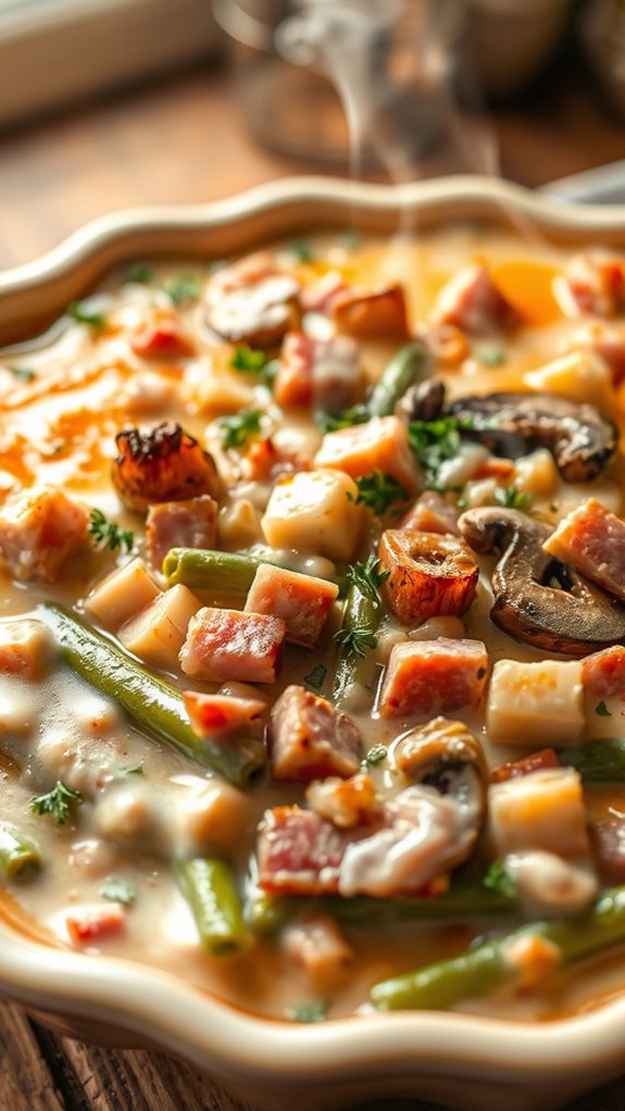 savory green bean casserole