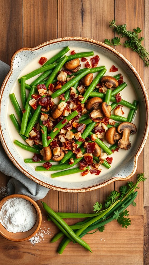 savory green bean casserole