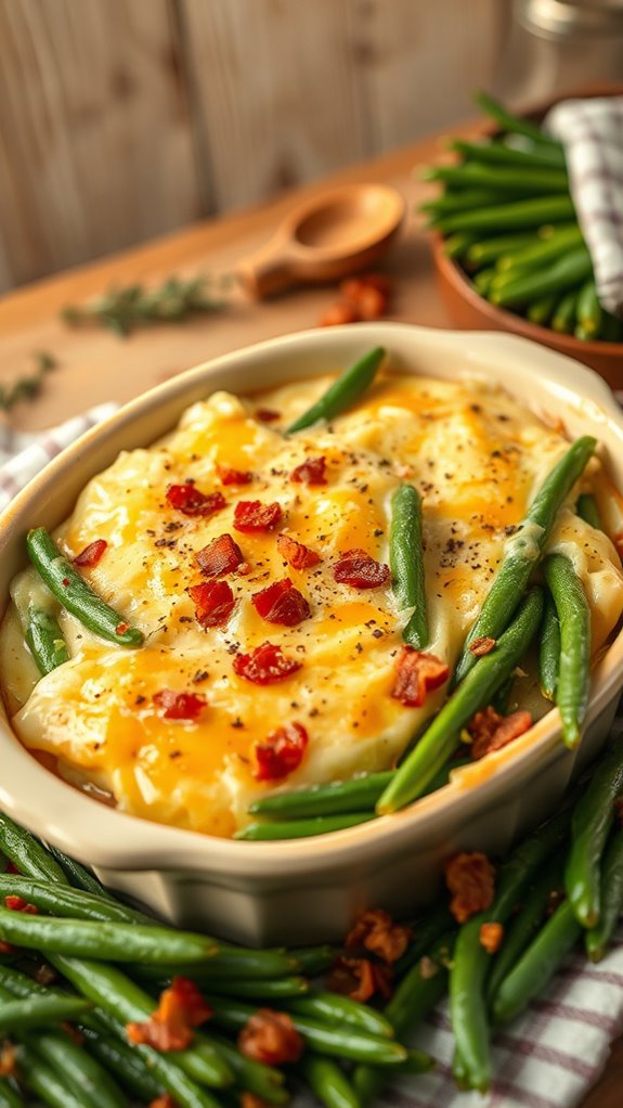savory green bean medley