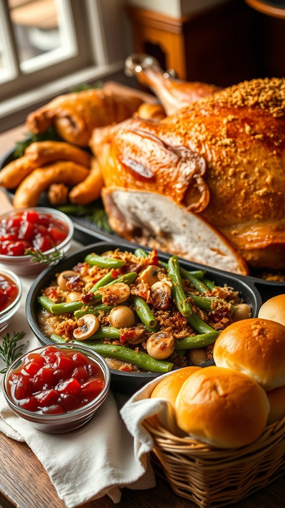 savory mushroom bacon casserole