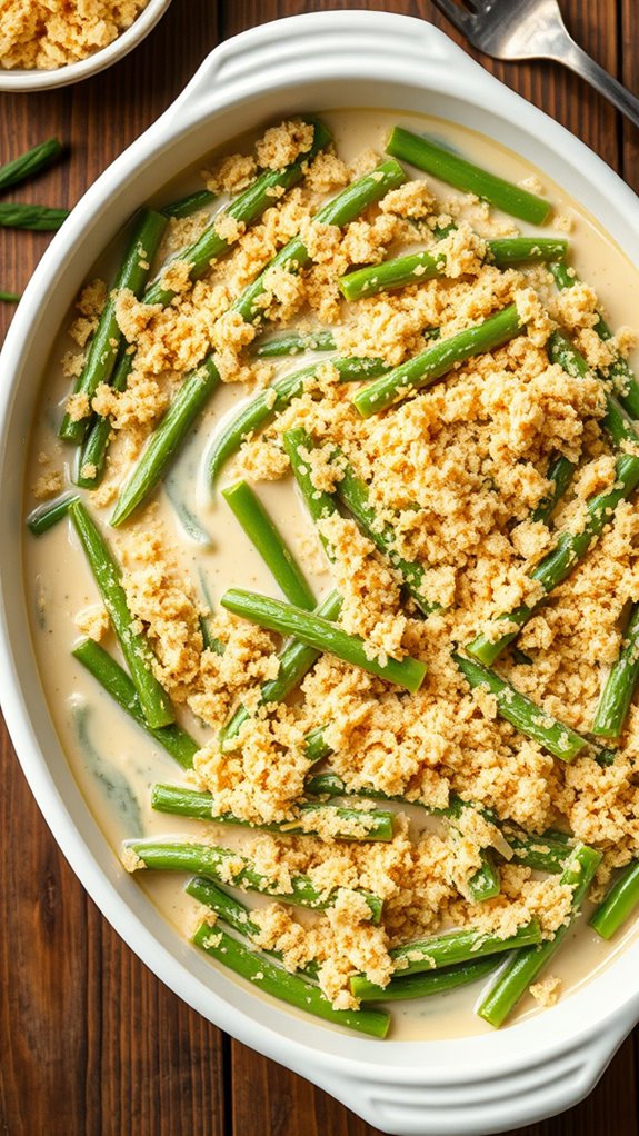 savory parmesan green bean casserole