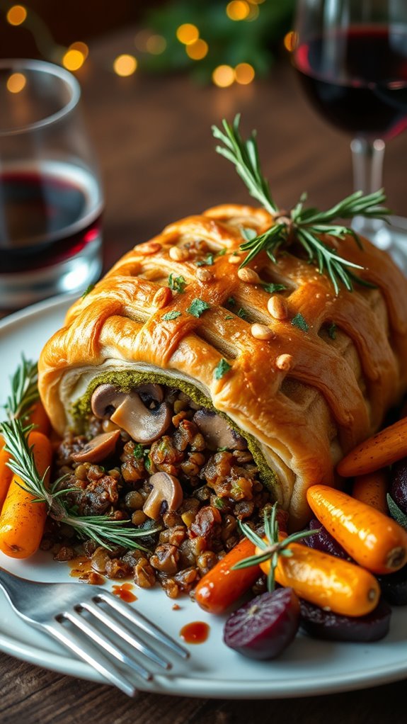 savory pesto mushroom pastry