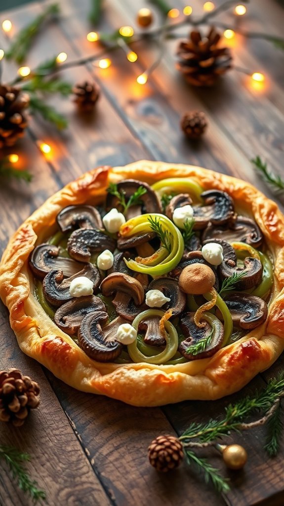 savory ricotta leek tart