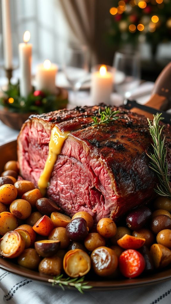 savory slow roasted prime rib