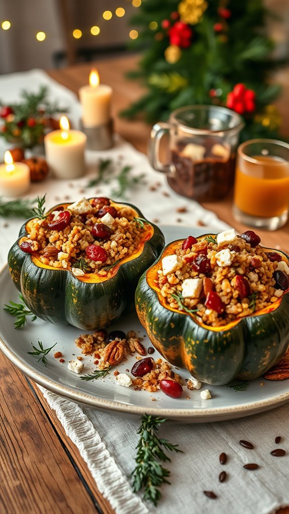 savory stuffed acorn squash